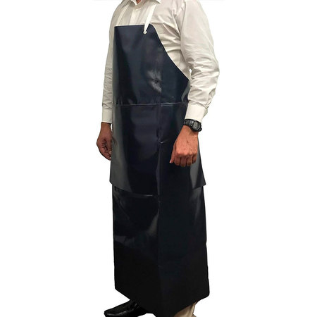 Kleen Chef Premium Heavy Duty PVC Leather Apron, Black BLKC-HDS-PVC-AP1BK